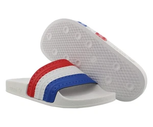 Adidas Adilette Herrenschuhe Größe 5, Farbe: weiß/rot/blau - Bild 1 von 5