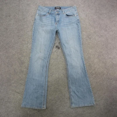 Pantalones de mezclilla London Jean para mujer 10 lavados ligeros corte bota elástico tiro medio 5 bolsillos Foto 1 de 4