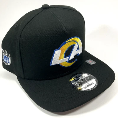 Gorra New Era Los Angeles LA Rams Negra Exclusiva de la NFL 9FIFTY Marco A Snapback Foto 1 de 4