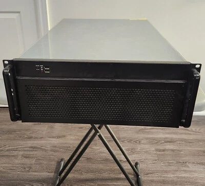 Server Case with rack mount, 6 card miner case with motherboard, fans and PSU - Image 1 of 4