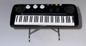Teclado miniatura estilo moderno instrumento utilería 1:12 muebles para casa de muñecas 3 1/2" - Imagen 1 de 7