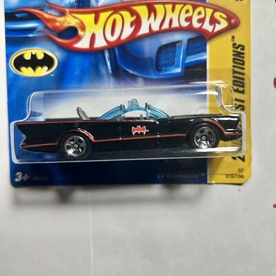 Hot Wheels 2007 New Models First Edition 015 1966 TV Series Batmobile Short Card - Image 1 of 4