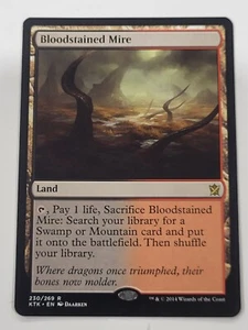 NEW Mint MTG 1x Bloodstained Mire - Khans of Tarkir 2014 Magic the Gathering - Picture 1 of 13