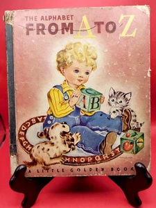 Vintage"Das Alaphabet von A bis Z"" Ein kleines goldenes Buch Kinderbuch 1942" - Bild 1 von 12