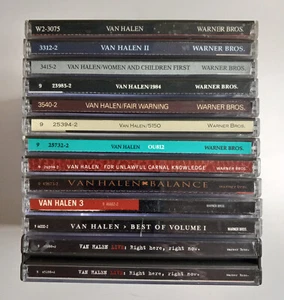 Van Halen CD's (12): 1-II-Women & Children-1984-Fair Warning-5150-OU812-3+++ - Picture 1 of 8