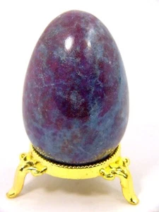 BUTW Ruby In Kyanite Healing Crystal 2 7/8"  Egg Fertility Lapidary 2186P   - Picture 1 of 3