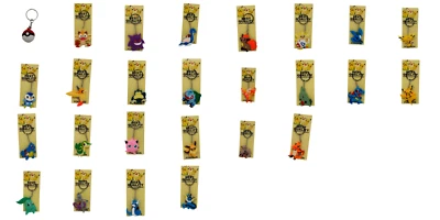 Pokémon 3D  Schlüsselanhänger verschiedene Auswahl Glumanda Bisasam Schiggy - Bild 1 von 4