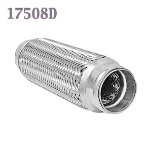 1,75" (1 3/4 pulg.) Acoplamiento de escape de tubo flexible de 8" de calidad de acero inoxidable resistente - Imagen 1 de 3