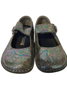 Alegria Paloma Damenschuhe Größe 8,5 Mary Janes metallisch Regenbogen Blumenmuster Fee 3 - Bild 1 von 14