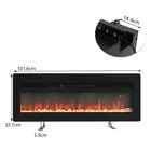 Electric Fireplace Inset into / Wall mounted / Floor Remote 9 Color LED Crystal