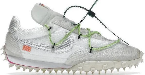 Size 11.5 - Off-White x Nike Waffle Racer Electric Green W