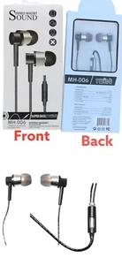 MH-006 Universal 3.5mm Super Bass Wired In-ear Headset Headphone w/ Microphone - Picture 1 of 9
