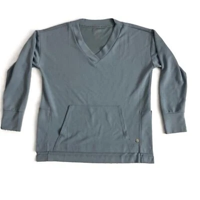 Jones New York Azul Cuello en V Bolsillo Frontal Atlético Manga Larga Sudadera Grande Foto 1 de 4