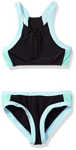 Seafolly Kids 150168 Aztec Tapestry Zip Front Tankini Set Size 10 - Picture 1 of 2