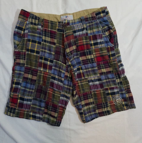 Chicago Cubs Men's Shorts Madras MLB G III Sports by Carl Banks Size 34 Cover