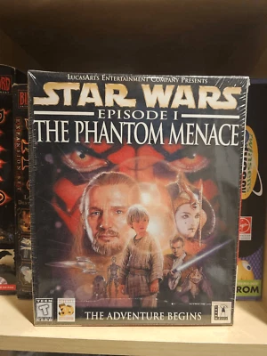 SEALED Star Wars: Phantom Menace PC Big Box Game Lucas Arts - Image 1 of 4