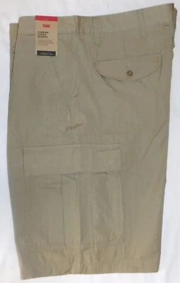 LEVIS Jeans Carrier Cargo Shorts Loose Through Thigh Big & Tall True Chino Tan - Image 1 of 4