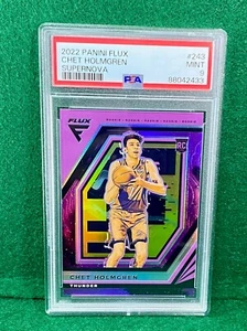 2022-23 Panini Flux CHET HOLMGREN #243 Supernova Prizm /75 SSP PSA MINT 9 - Bild 1 von 2