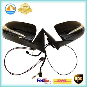 Blind Spot Pair W205 Rear View Mirror fit Mercedes Benz C300 C250 C180 C class - Picture 1 of 8