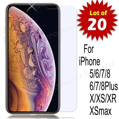 [20 PACK] Lot Tempered GLASS screen protector fo iPhone 11proMax/XMAx/XS//Plus - Image 1 of 4