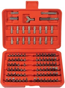 100-Piece Chrome Vanadium Screwdriver Bit Set ~ 19810CV - Picture 1 of 4