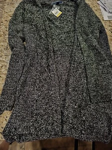 Karen Scott Pet Med Turbo Strickjacke schwarz/weiß - Bild 1 von 4