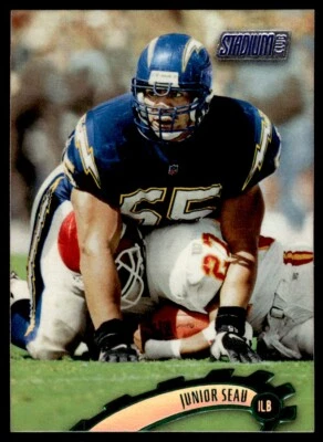 1997 Stadium Club Junior Seau San Diego Chargers #1 - Image 1 of 2