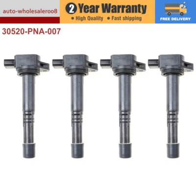 Bobina de encendido 4 piezas para Honda Accord CRV Integra Odyssey K24A K20A K20Z 2,0/2,4 L Foto 1 de 4