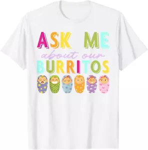 Taco Burrito Infant Care Mexican Food Quesadilla Burrito T-Shirt Hoodie - Picture 1 of 12