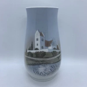 B&G Bing & Grondahl Denmark Danish Village Church Vase 1302-6210 - Picture 1 of 11