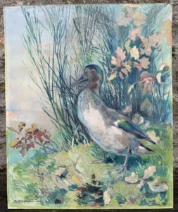 André FRÉCHET (1875-1973) Aquarell ENTE JAGD Châlons-sur-Marne Paris Nantes - Bild 1 von 12