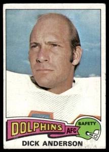 Topps Dick Anderson Miami Dolphins 1975 #440 - Imagen 1 de 2