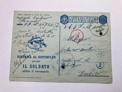 SS Feldpost, Italiener in SS-Freiwilligen-Gebirgs-Jäger-Regiment 14 "Skanderbeg" - Bild 1 von 2