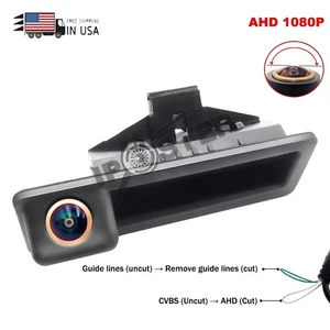 For BMW 3/5 Series X5/6 E60/70/E82/E90 1080P Fisheye Lens Tailgate Handle Camera - Picture 1 of 16