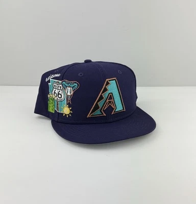 NUEVO Arizona Diamondbacks 59Fifty New Era Route 66 Parche Paseo Sombrero Ajustado - 7 3/4 Foto 1 de 4