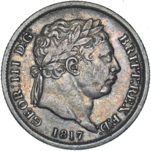 Chelín 1817 - Moneda de plata británica Jorge III - Bonita - Imagen 1 de 2