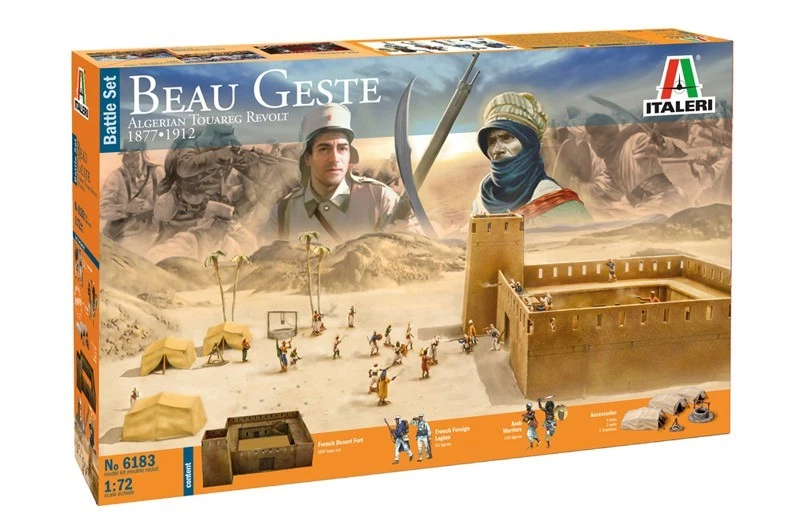 ✅ITALERI 6183 - Scala 1:72 BEAU GESTE: Algerian Tuareg Revolt - BATTLE SET - Immagine 1 di 4