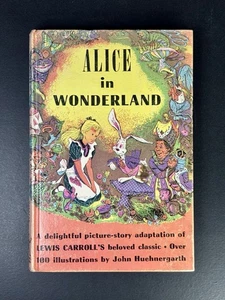 Alice in Wonderland - Pixie Books - Vintage 1952 - Lewis Carroll John C. Winston - Picture 1 of 6