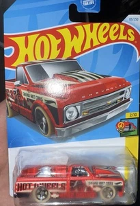 2024 HOT WHEELS ‘67 CHEVY C10 PICKUP TRUCK HW ART CARS 2/10 RED - Picture 1 of 1