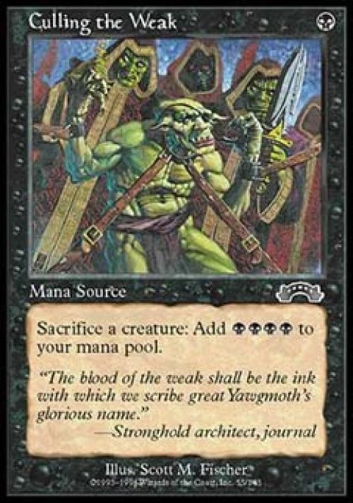 Culling the Weak - Medium Play MTG Exodus - Image 1 of 1