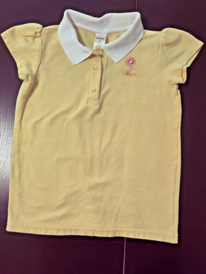 Gymboree Girls Size 12 Lt Yellow Pullover with White Collar  lollipop embroidery - Image 1 of 4