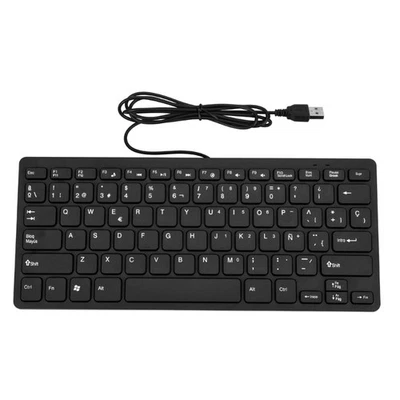 78Keys Slim Full Size USB Cord Spanish Keyboards Keyboards for Computer - Image 1 of 4