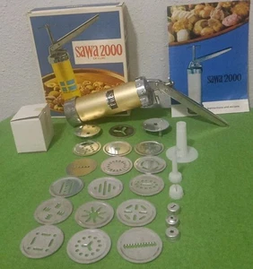 Sawa 2000 Deluxe Plätzchenpresse mit Anleitung und Zubehör Schweden  - Bild 1 von 13