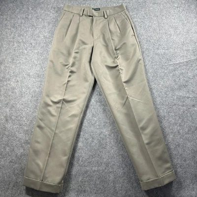 Pantalones de vestir Dockers 30x30 (se adapta a 28x30) pantalones caqui plisados delanteros con puños Foto 1 de 4