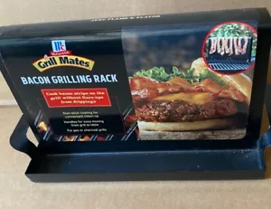 McCormick Grill Mates Barbecue Tools Bacon Grilling Rack - Non-Stick, Black -NEW - Picture 1 of 3