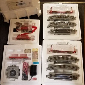 Bradford Exchange Budweiser Hawthorne Village Trains 4-Sets +COAs New Open Box - Picture 1 of 12