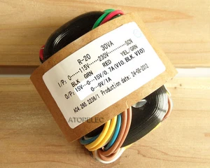 115V/230V 30W R-Core Transformer for Audio Amplifier Preamps DAC 15V+15V 9V - Picture 1 of 2