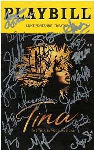 TINA   SIGNED  PLAYBILL  BY ALL