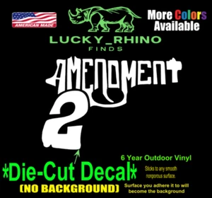 2a Second Amendment Constitution USA MAGA Auto Fenster Vinyl Aufkleber Autoaufkleber - Bild 1 von 3