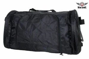 Motorcycle Sissybar Bag Black Durable Polyester Multi-Point Biker Travel Luggage - Picture 1 of 8